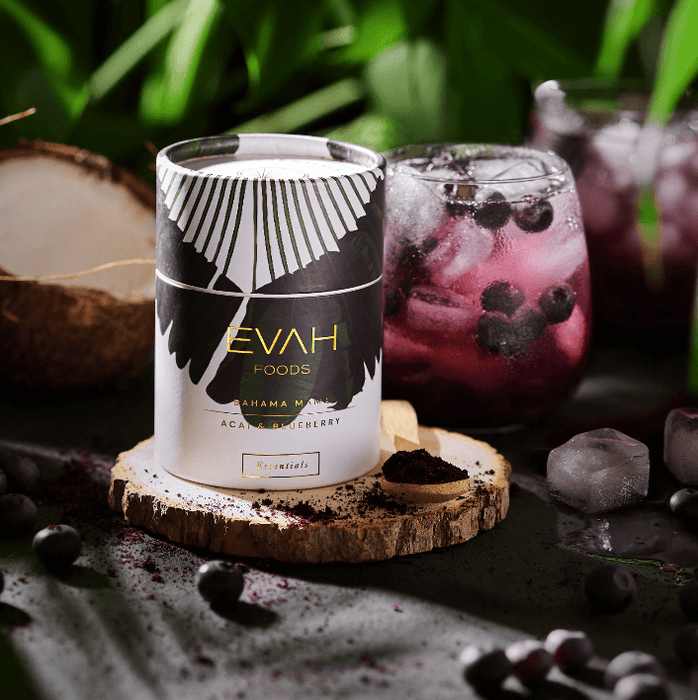 EVAH foods | Bahama mama Essential | Açai & blueberry| Superfood supplement for skin